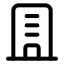 Building icon with stroke standard style