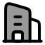 Building icon with duotone rounded style