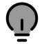 Bulb icon with duotone standard style