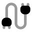 Cable icon with bulk rounded style