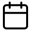 Calendar icon with stroke standard style