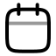 Calendar icon with twotone rounded style