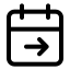 Calendarcheckout icon with stroke standard style
