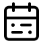 Calendarrange icon with stroke standard style