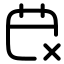 Calendarx icon with stroke rounded style