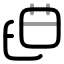 Calendars icon with twotone rounded style