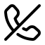 Calldisabled icon with stroke rounded style