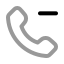 Callminus icon with twotone rounded style