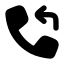 Callreceived icon with solid rounded style