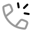 Callringing icon with twotone rounded style