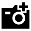 Cameraadd icon with solid sharp style
