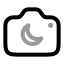 Cameranightmode icon with twotone rounded style
