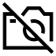 Cameraoff icon with stroke sharp style