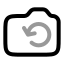 Camerarotated icon with twotone rounded style