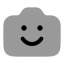 Camerasmile icon with bulk rounded style
