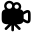 Cameravideo icon with solid rounded style