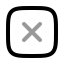 Cancelsquare icon with twotone rounded style