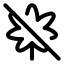 Cannabisoff icon with stroke rounded style