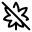Cannabisoff icon with stroke standard style