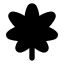 Cannabis icon with solid rounded style