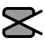 Capcut icon with duotone standard style