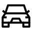 Car icon with stroke sharp style