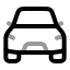 Car icon with twotone rounded style