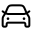 Car icon with stroke rounded style