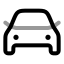 Car icon with twotone rounded style