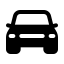 Carfront icon with solid standard style