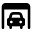 Carparking icon with solid rounded style