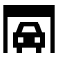 Carparking icon with solid sharp style