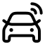 Carsignal icon with stroke rounded style