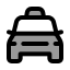 Cartaxifront icon with duotone standard style