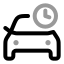 Cartime icon with twotone rounded style