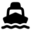 Cargoship icon with solid rounded style