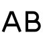 Caseupper icon with stroke sharp style