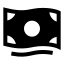 Cash icon with solid sharp style