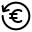 Cashbackeuro icon with stroke rounded style