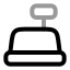 Cashier icon with twotone rounded style