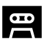 Cassettetape icon with solid sharp style