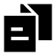 Catalogue icon with solid sharp style