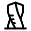 Cayantower icon with stroke rounded style
