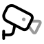 Cctvcamera icon with twotone rounded style