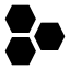 Cells icon with solid sharp style