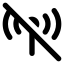 Cellularnetworkoffline icon with solid rounded style