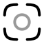 Centerfocus icon with twotone rounded style
