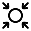 Centralized icon with stroke rounded style