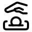 Charity icon with stroke rounded style