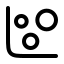Chartbubble icon with stroke rounded style
